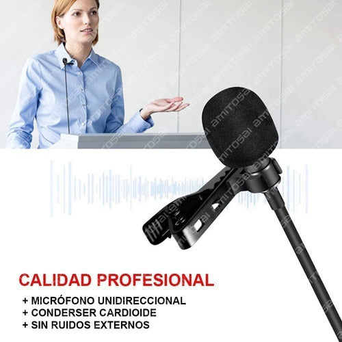 Amitosai Professional Lavalier Microphone USB 1.5m Superior G1 4