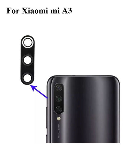 Vidrio Lente Protector Repuesto Camara Xiaomi Mi A3 1