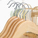 Generic Pack of 10 Natural Varnished Wooden Hangers for Kids 1