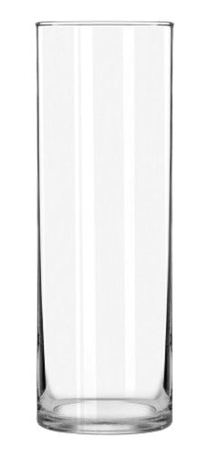 Libbey Flobey Cylinder Vase, 10-Inches, Transparent, Set of 6 0