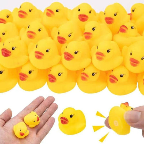 Patitos Goma Para Baño Chifle Divertido Jugar Agua Bebe Pc 2