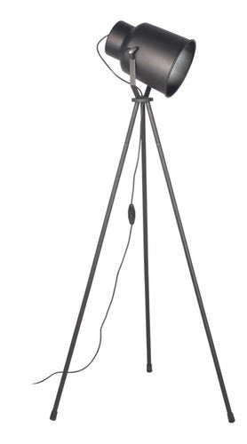 San Justo Industrial Style Tripod Floor Lamp 133cm 0