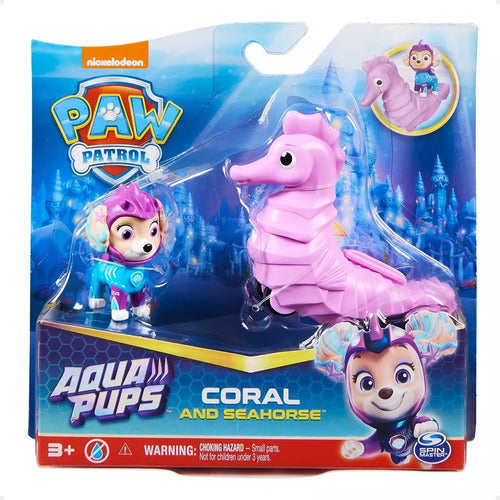 Paw Patrol Aqua Pups Action Figure and Aquatic Friend 6