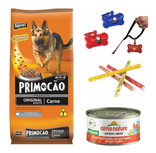 Primocão Ración Comida Perro Naranja 10 Kilos + Palitos + Envio 0