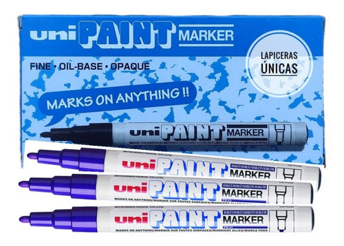 Uni Paint PX-21 Oil Paint Marker Violet Pack of 6 0