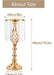 Sziqiqi Floral Centerpiece Riser for Wedding Table Gold 4