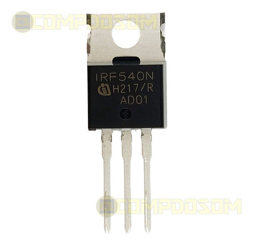 Kit 4 Irf540n 540 Transistor Saída Bamda E Outros, Original 1