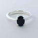 Inspira Anillo Solitario Piedra Negra En Plata 925 Negro 0