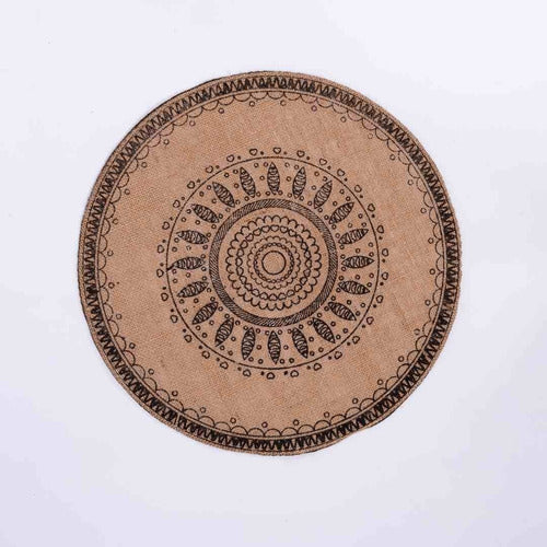 Milenium Rustic Individual Placemats 6pcs Circular 45cm 1