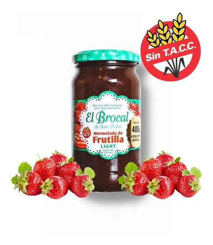 Strawberry Light Jam 400g (Gluten-Free) - El Brocal 0