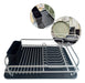 Trendy Store Aluminum Dish Drainer Organizer with Black Tray for Glasses 0