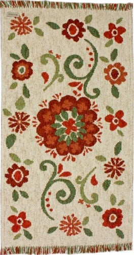 Chenille Runner and Mat Anthropologie 1