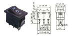 Informatica San Isidro Tecla Llave Switch Interruptor 15x21mm 6amp 3 Posiciones 3