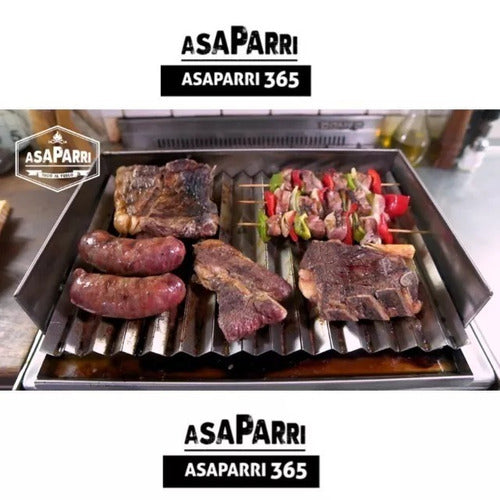 Parrilla 4 Hornallas Asaparri 365+ De Hierro Con Manijas 2