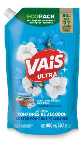 Vais Fabric Softener Cotton Pompons 900ml X3 1