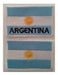 Parche Bordado Termoadhesivo Bandera Argentina 6cm X 4cm 1