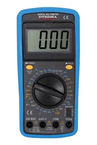 VT-POWER Multimetro Digital Buzzer Temperatura Tester Termometro Hfe 0