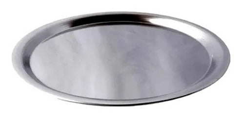 Stainless Steel Gastronomic 35cm Pizza Tray Plate Holder 0