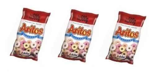 Pack of 3 Solitas Aritos Cookies x 500g each 0