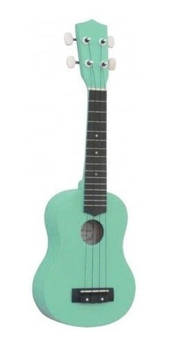 Generic Ukelele Verde Claro Soprano C/funda + Pua, Cuerda De Regalo 0