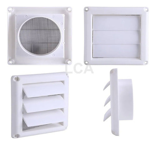 Rejilla Ventilación Para Extractor 15x15 Veneciana 1