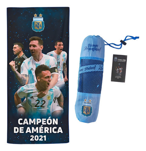 A.F.A. Afa Seleccion Argentina Toallon Secado Rapido Messi Lautaro 0