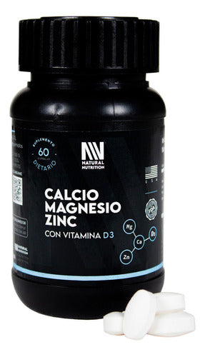 Natural Nutrition X2 Calcium Magnesium Zinc D3 Supplement 60 Tablets 4