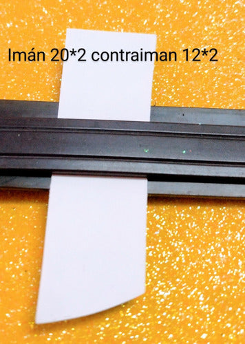 Iman Flexible Tira 20x2mm Cinta Magnetica Con Adhesivo 10mt. 3