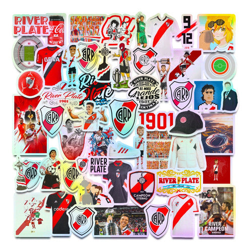 Dublin Stickers 55 Stickers River Plate Calcos Holográficos Impermeables 0