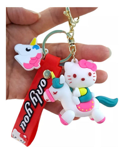 Bootleg Hello Kitty En Unicornio - Rubber Keychain 1