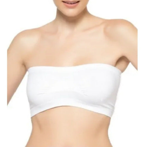 Women's Seamless Bandeau Bra Cocot 5718 Pack of 2 Units 1