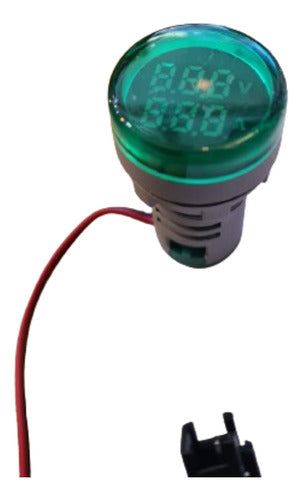 BAW Ojo Buey Volt Amperímetro Baw 29mm 100amp Verde 50 500volt 2