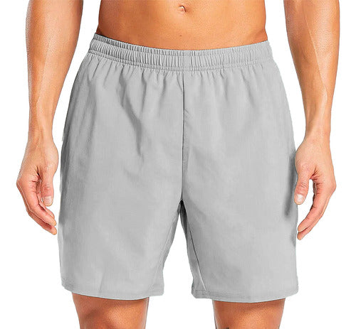 Short Elastano Cinza Para Academia 3