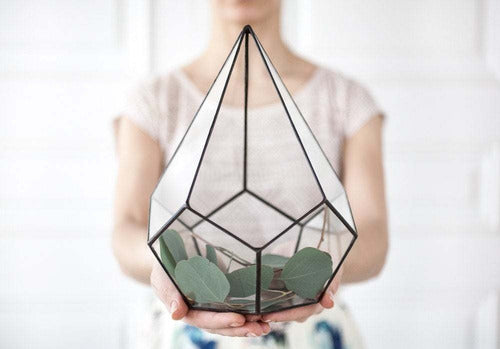 Diamante Large Vitraux Diamond Shaped Terrarium 1