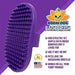 Bodhi Dog Soft Rubber Bristle Grooming Brush for Dogs and Cats - Purple 2