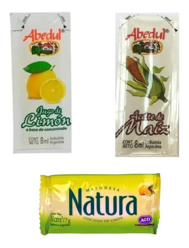 Natura Combo: Mayonnaise Lemon Oil Salt Individual Sachets X100 1