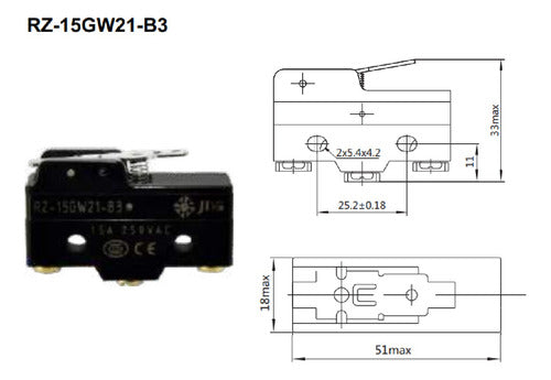 Microrruptor Jng Rz-15gw21-b3 1