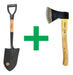 Combo Camping Shovel Tramontina + Hand Axe Zeex 600g 0