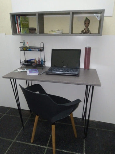 Nordic Style 100cm Desk with Matching Open Shelf 5