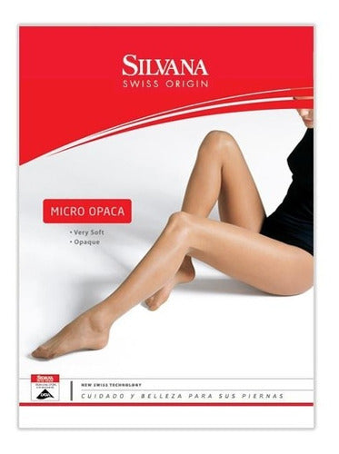 Silvana Medias Panty Micro Opaca Talle Especial 6935x 1