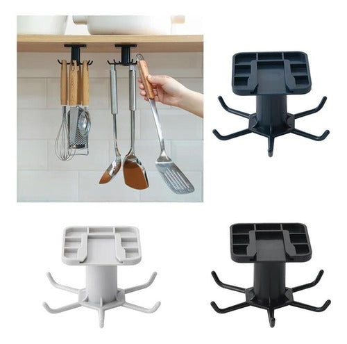 House Shop Rotating Hooks for Hanging Kitchen Utensils 6