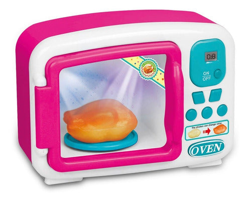 Mini Microwave Mini Microwave - Color Changing Play Food with Light 0