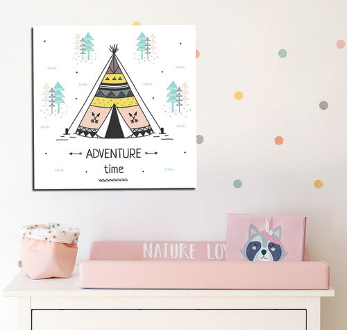 CUBIKCUADROS 20x20cm Baby Nordic Adventure Canvas Print 0