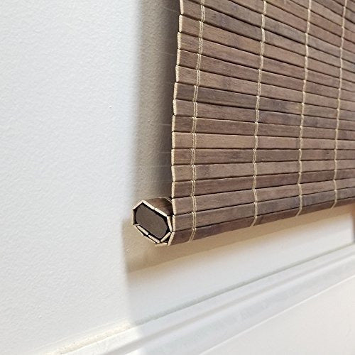 Radiance Driftwood Bamboo Wireless Flat Panel Shade 1