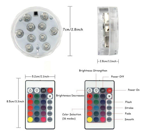 Onerbuy RGB Color Changing Accent Light with Remote Control for Parties 3