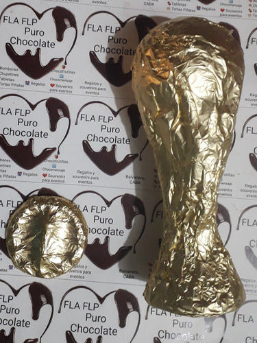 FLA FLP PURO CHOCOLATE Copa Mundial De Futbol De Chocolate Trofeo Deportivo 7