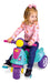 Triciclo Infantil Andador Empurrador Guia Avespa Pink Maral 6