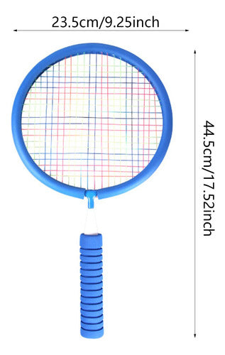 Conjunto De Tênis De Badminton Para Crianças, Azul 1