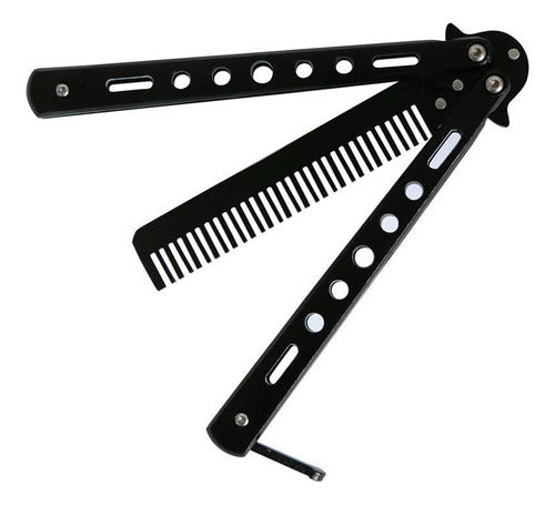 Butterfly Trainer Comb Knife Balisong Training Steel Blade Tool 1