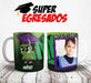 Plantillas Tazas Egresaditos Superheroes Diseños Sublimar #4 3